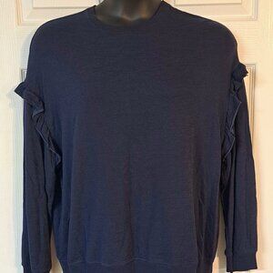 Time and Tru Dark Blue Pullover Sweater